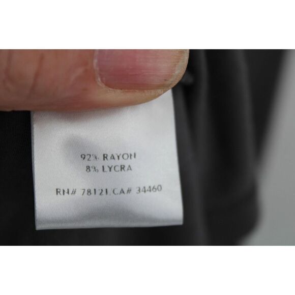 EILEEN FISHER JERSEY KNIT GRAY V-NECK SHORT SLEEVE MIDI DRESS SIZE SMALL - Picture 5 of 8